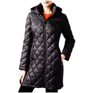 Michael Kors Hooded Packable Quilted Puffer Jacket
